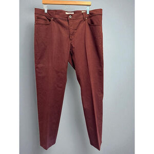 Brax Cooper Fancy Straight Leg‎ Jeans Maroon Regular Fit Men’s Size 42x32